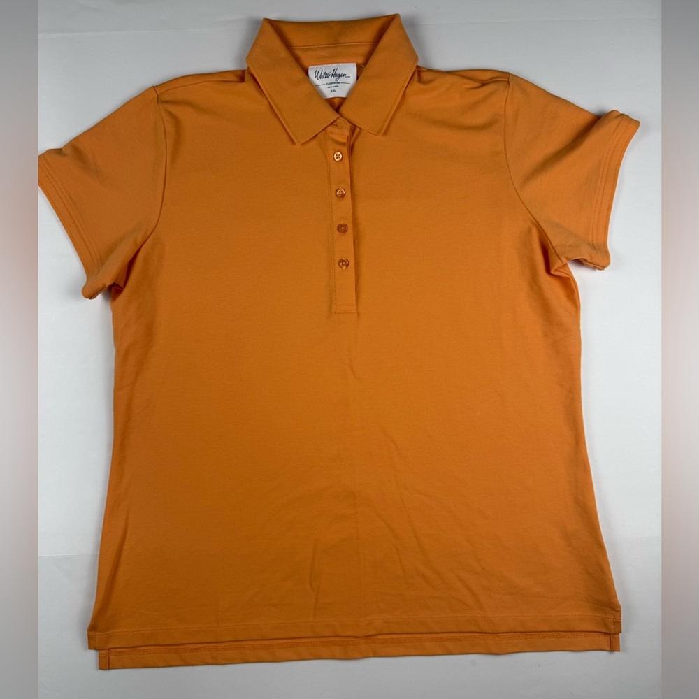 Walter Hagen clubhouse Orange Button Down Polo Golf Shirt size xxl